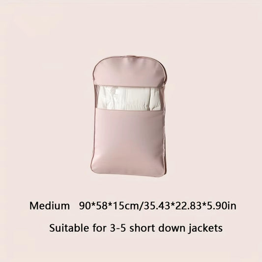 Down Jacket Compression Dust Cover, Wardrobe Clothes, High-Quality Dust-Proof Hanging Household Visible Clothing Dust Cover